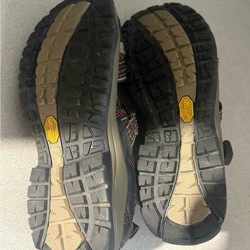 Chaco Red and Black Hiking Sandals